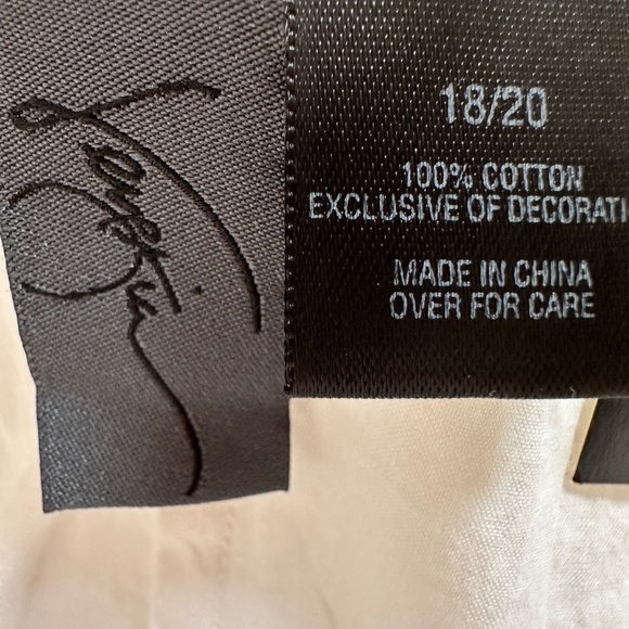 NWT Lane Bryant White Cotton V Neck Blouse Pom Pom Tunic Boho 18/20 - Picture 12 of 14